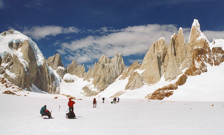 Montañismo en los hielos patagónicos